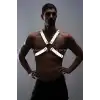 Karanlıkta Parlayan (Reflektörlü) Erkek Göğüs Harness, Parti Aksesuar - APFTM95