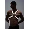 Karanlıkta Parlayan (Reflektörlü) Erkek Göğüs Harness, Parti Aksesuar - APFTM95