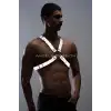Karanlıkta Parlayan (Reflektörlü) Erkek Göğüs Harness, Parti Aksesuar - APFTM95