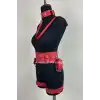 Kelepçeli Şık Deri Harness Takım, Kadın Fantezi Giyim - APFT869