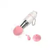 Mini Anahtarlık Vibratör – 3 Başlıklı Kompakt Masaj Cihazı Pembe