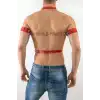 Pazu Harness Detaylı Seksi Erkek Deri Harness Takım - APFTM15