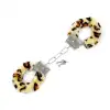 Peluşlu Metal Fantezi Kelepçe Leopar