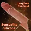 Pembe Tilki Silikon Penis Kılıfı 19 cm