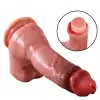 Pembe Tilki Vakum Tabanlı Gerçekçi Esmer Dildo 20,5 cm