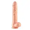 Pembe Tilki Vakum Tabanlı Ten Rengi Realistik Dildo 16cm