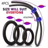 Penis Halkası Seti 4’lü Siyah