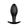 Pretty Love Siyah Kadife Dokulu Silikon Anal Plug