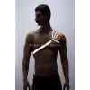 Reflektörlü (Karanlıkta Parlayan) Omuz Detaylı Şık Erkek Göğüs Harness, 3 Çizgili Harness - APFTM45