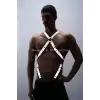 Reflektörlü (Karanlıkta Parlayan) Pantolon Askısı, Reflektörlü Clubwear, Göğüs Harness - APFTM84