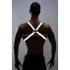 Reflektörlü (Karanlıkta Yansıyan) Erkek Göğüs Harness, Erkek Parti Giyim - APFTM43