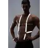 Reflektörlü (Karanlıkta Yansıyan) Erkek Pantolon Askısı, Parlayan Erkek Kemer APFTM29