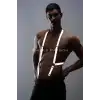 Reflektörlü (Karanlıkta Yansıyan) Erkek Pantolon Askısı, Parlayan Erkek Kemer APFTM29