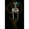 Reflektörlü Seksi Jartiyer Body Harness İç Giyim - APFT16