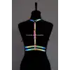 Renkli Reflektörlü Göğüs Harness, Karanlıkta Parlayan Göğüs Harness - APFT205