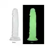 Şeffaf Fosforlu Silikon Dildo 13 cm