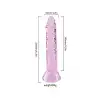 Şeffaf Pembe Silikon Gerçekçi Dildo 14cm