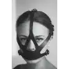 Seksi Deri Kadın Ağız Maske, Fantazi Ağzı Kapalı Yüz Maskesi - APFT1154