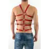 Seksi Erkek Body Harness, Deri Erkek Body Harness - APFTM54