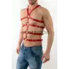 Seksi Erkek Body Harness, Deri Erkek Body Harness - APFTM54