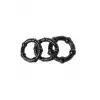 Silikon Boğumlu Penis Halkası Siyah 3’lü