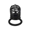 Siyah Metal Penis Kilidi 45mm  – Ayarlanabilir Çelik Kafes + Asma Kilit