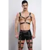 Tarz Göğüs ve Bacak Harness Takım, Erkek Parti Aksesuarları - APFTM196