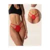 Tegan Fantazi Kırmızı Seksi TÜL Kadın STRİNG - Fantezi Tanga TG270037