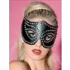 Tegan Fantazi Metalli Deri Seksi Parti Maskesi TG275411