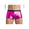Tegan Fantezi Deri Görünümlü  Pembe Erkek Boxer  - Fantezi Tanga TG274608
