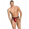 Tegan Fantezi  Erkek Aşk Kırmızısı Seksi Metalli Tanga - String TG274598