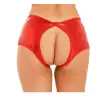 Tegan Fantezi Kırmızı Özel Bölgeleri Açık Parlak Külot TG270048