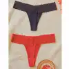 Tegan Kadın 2li Dantelli Seksi Tanga TG270053