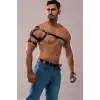 Tek Omuz Erkek Harness, Erkek Göğüs ve Omuz Harness - APFTM136