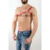 Tek Omuz Seksi Deri Erkek Harness - APFTM3