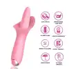 Tırtıklı Dil Vibratör Pembe