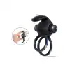 Titreşimli Rabbit Penis Halkası Siyah