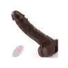 Uzaktan Kumandalı Gerçekçi Dildo Vibratör Siyahi