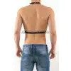 Zincirli Erkek Göğüs Harness - Zincirli Erkek Fantazi Giyim - Erkek Zincir Harness - APFTM74