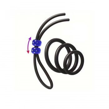 Penis Halkası Seti 4’lü Siyah