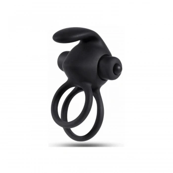 Titreşimli Rabbit Penis Halkası Siyah