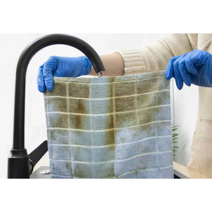 Pureza Mavi Rulo Mikrofiber Temizlik Bezi 30X30 cm 20li- Mutfak, Banyo, Cam ve Araba Için