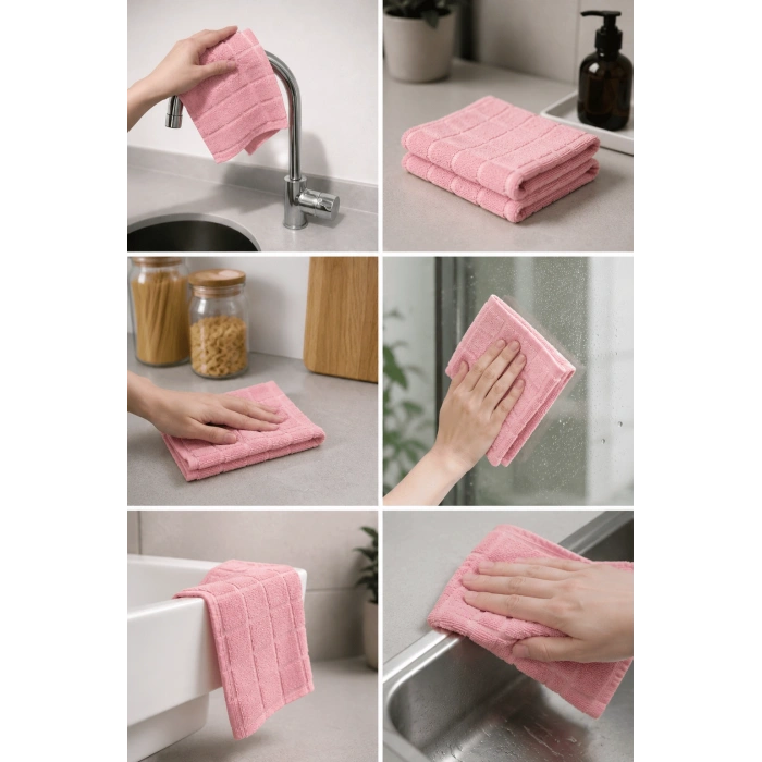 Pureza Rulo Mikrofiber Temizlik Bezi 30X30 cm 20li- Mutfak, Banyo, Cam ve Araba İçin
