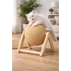 Pureza Kedi Tırmalama Topu | Ahşap Ayaklı, Dayanıklı Kedi Oyuncağı