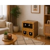 Pureza Ahşap Kedi Evi & Karton Tırmalama Alanı