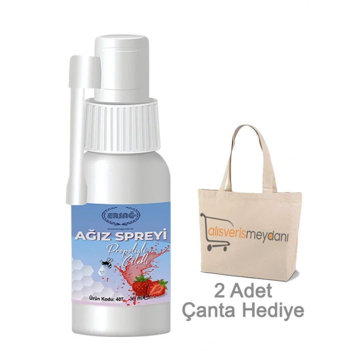 Ersağ Ağız Spreyi Propolisli (Çilekli) - 30 ML
