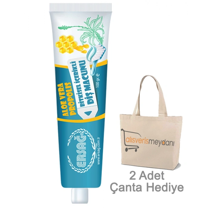 Ersağ Aloe Vera ve Propolisli Diş Macunu - 100 ML