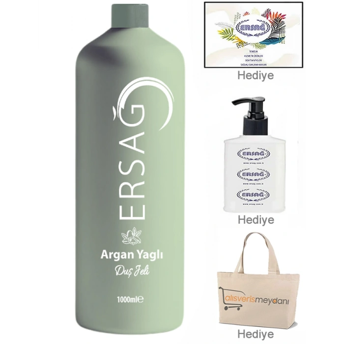 Ersağ Argan Yağlı Duş Jeli - 1000 ML