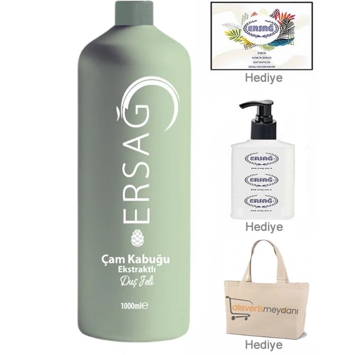 Ersağ Çam Kabuğu Ekstraktlı Duş Jeli - 1000 ML
