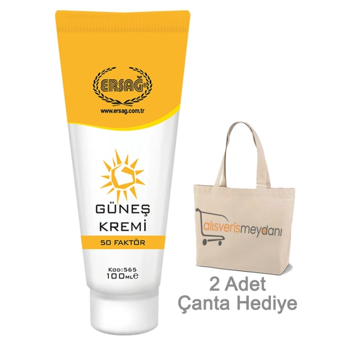 Ersağ Güneş Kremi 50 Faktörlü - 100 ML